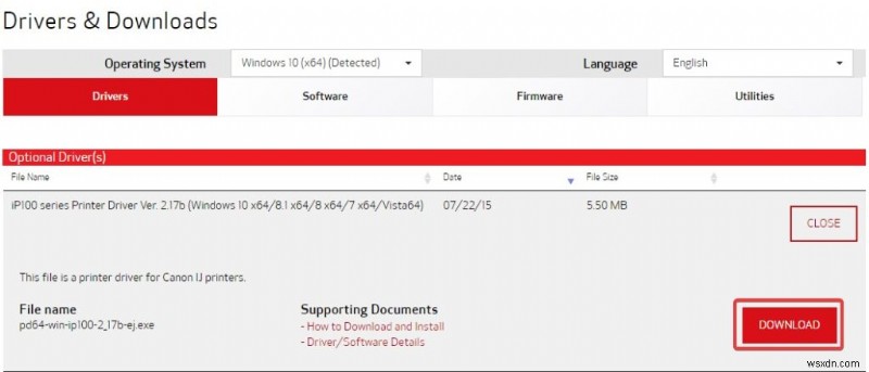 Canon PIXUS iP100 ドライバを Windows 10 にダウンロードしてインストールする – PCAST​​A