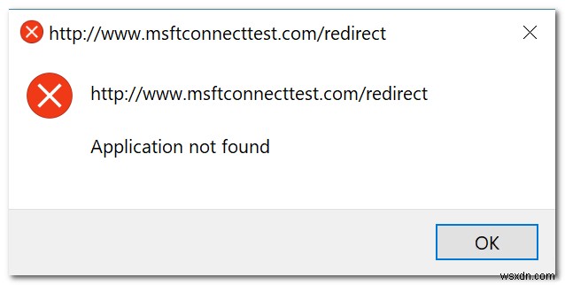 「Msftconnect リダイレクト」エラー。何度も表示されるのはなぜですか?