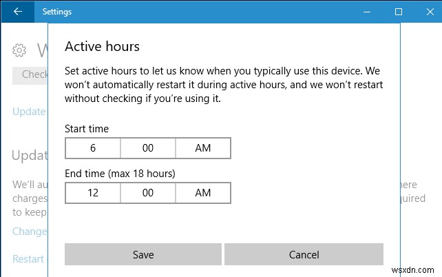 アクティブ時間:Windows 10 ガイド