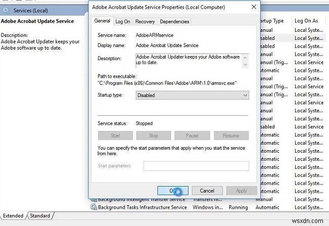 Adobe Reader DC で自動更新を無効にする方法