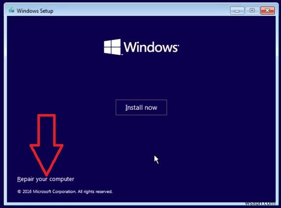 Windows 10 の不正なシステム構成情報エラー