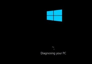 Windows 10 が PC の診断でスタック