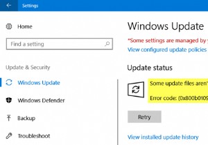 Windows Update のインストール時のエラー コード 0x800b0109 を修正する方法