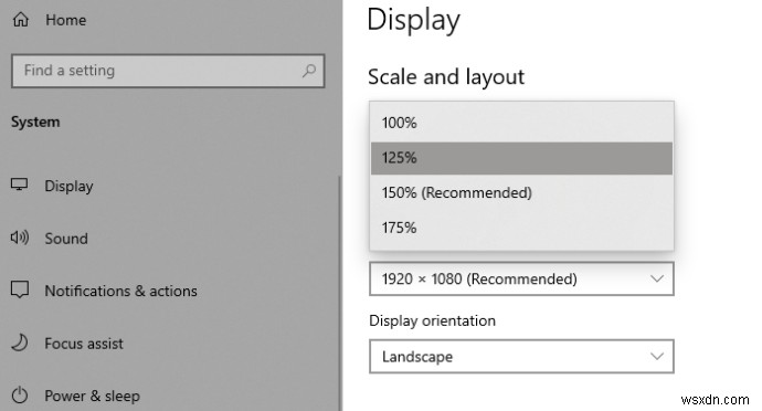 Windows 10 でテキストのサイズを変更する方法