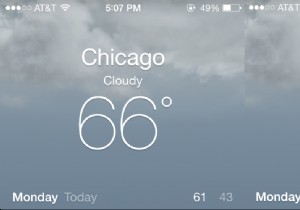 簡単なヒント:iOS 7 でその他の天気情報にアクセスする