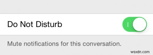 iOS 8 のメッセージ アプリでおしゃべりな会話を黙らせる方法 