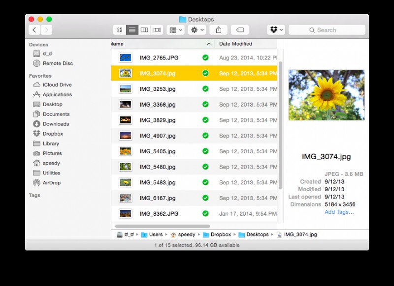 火曜日のヒント:ファイル管理を改善する Yosemite Finder と Spotlight の 5 つのトリック