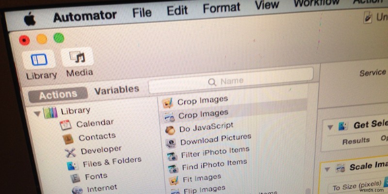 OS X の 31 日間のヒント:Automator を使用して一度に複数の画像のサイズを変更する