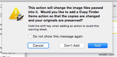 OS X の 31 日間のヒント:Automator を使用して一度に複数の画像のサイズを変更する