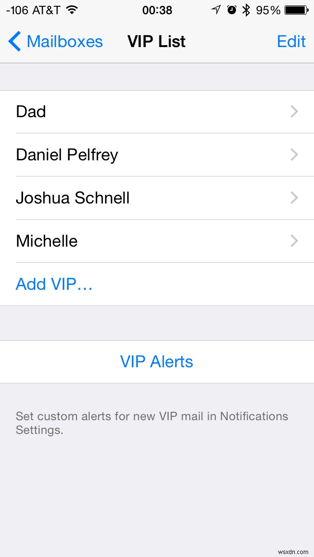 iOS の 30 日間のヒント:メールで VIP を設定する