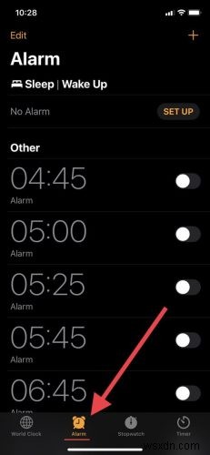 iOS の 30 日間のヒント:日ごとに異なるアラームを設定する