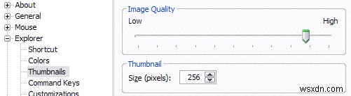 画像の Windows エクスプローラーの既定のサムネイル サイズを大きくする方法 