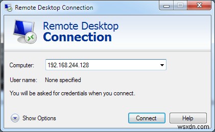 Windows XP でリモート デスクトップをセットアップする方法