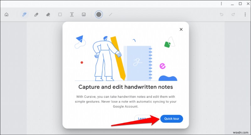 Chromebook で Google Cursive を使用する方法