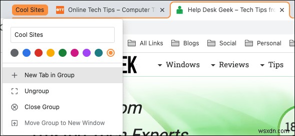 Google Chrome でタブ グループを使用する方法