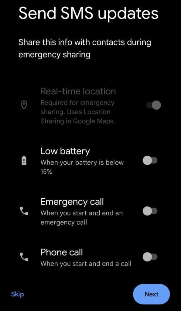 Google の Personal Safety アプリの使用方法