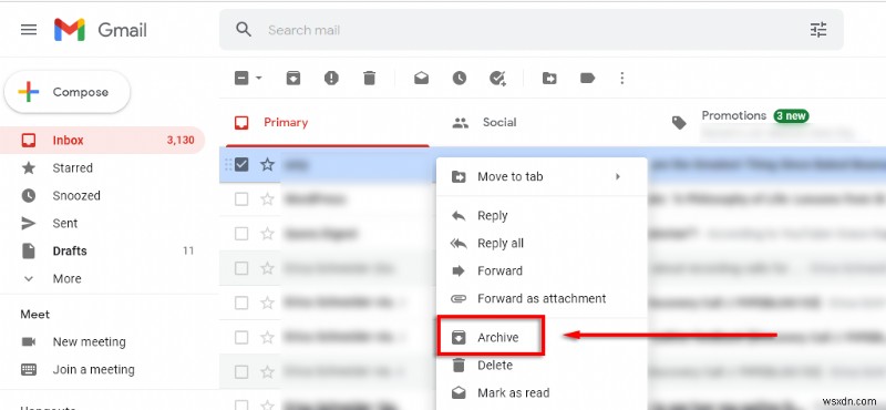 Gmail のアーカイブの仕組み
