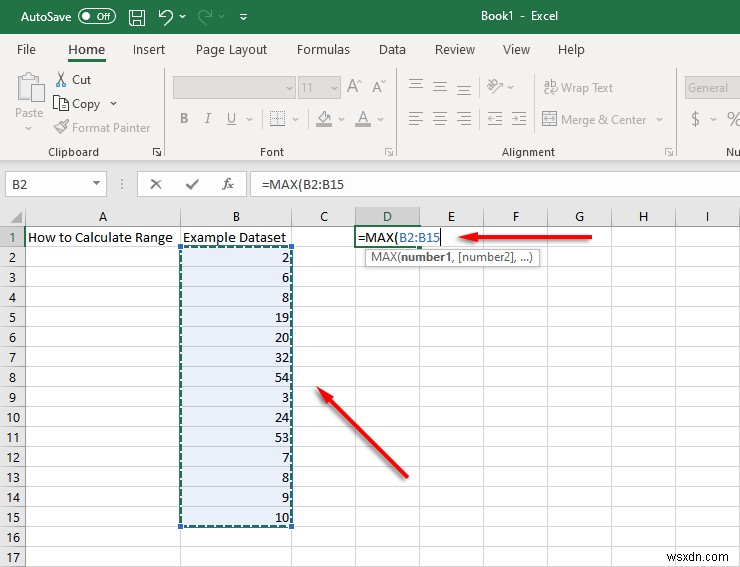 Excel で範囲を検索して計算する方法