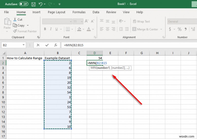 Excel で範囲を検索して計算する方法