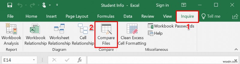 2 つの Excel ファイルを比較して違いを強調する方法