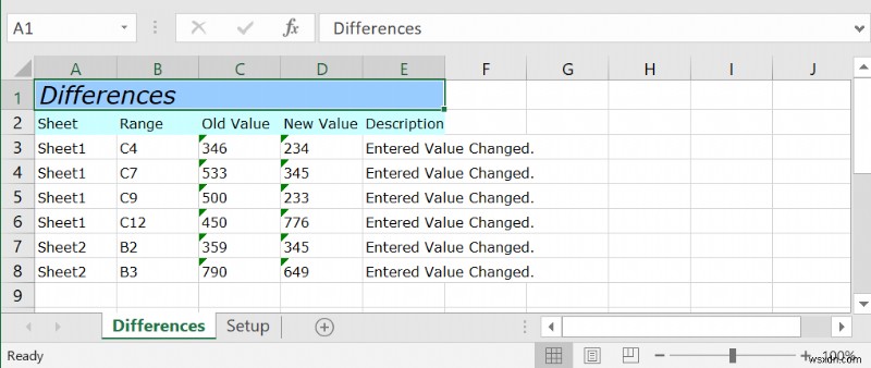 2 つの Excel ファイルを比較して違いを強調する方法