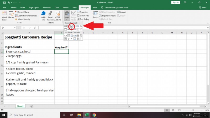 Excel でチェックリストを作成する方法