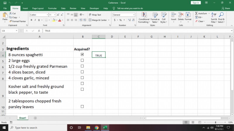 Excel でチェックリストを作成する方法