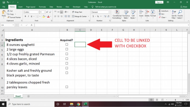 Excel でチェックリストを作成する方法