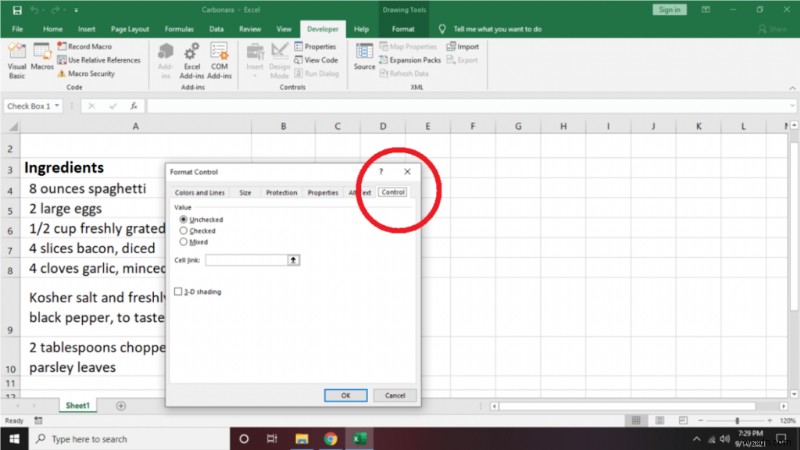 Excel でチェックリストを作成する方法