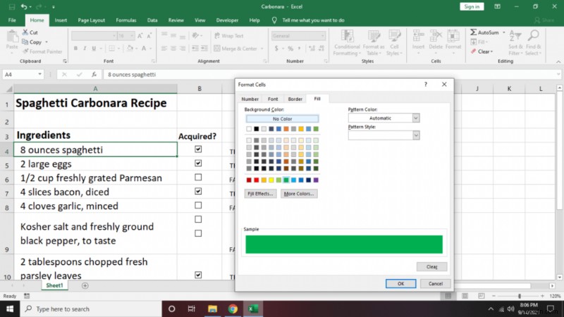 Excel でチェックリストを作成する方法