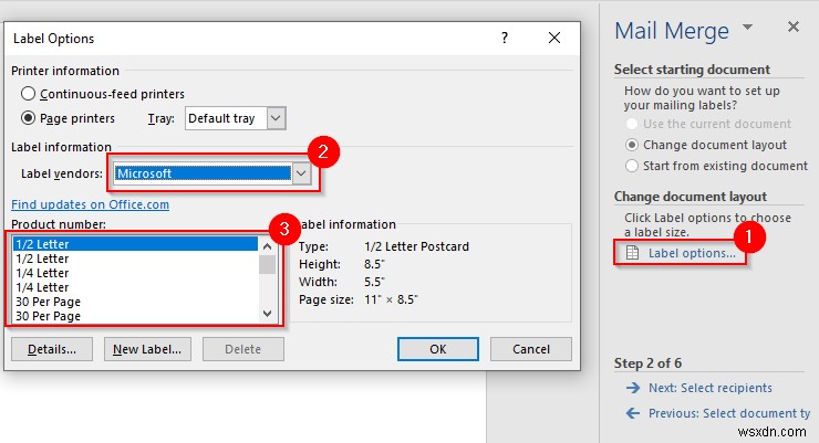 Word で差し込み印刷を使用してレター、ラベル、封筒を作成する方法