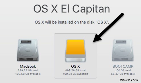 外部ハード ドライブから Mac OS X をインストール、起動、実行する 