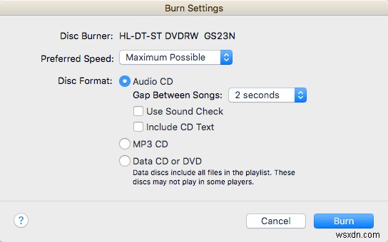 Mac で DVD を作成する方法 