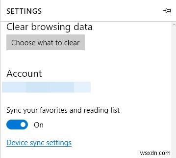 Microsoft Edge でブックマークとリーディング リストを同期する