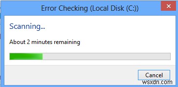 Windows 8/10 でディスクとシステム ファイルを確認する 