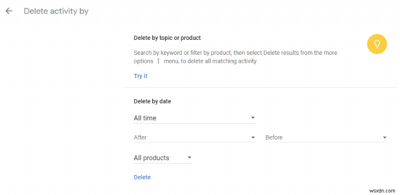 Google アカウント データを削除する方法