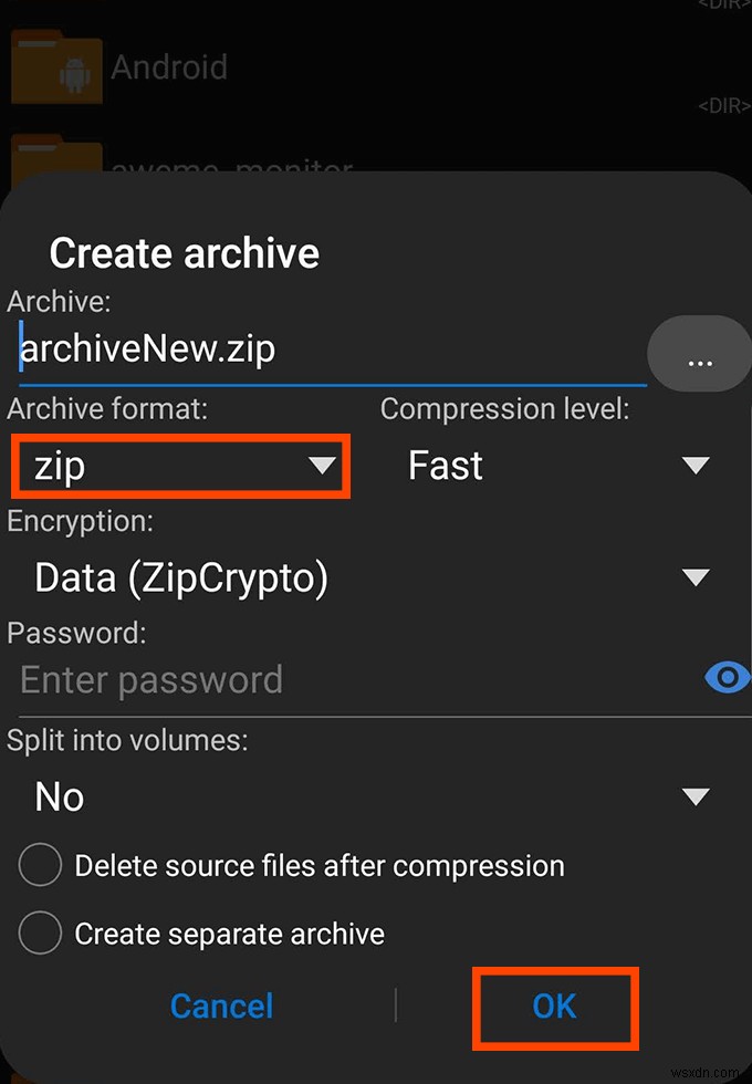 Androidでファイルを解凍して開く方法 