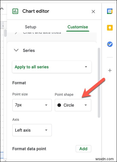 Google スプレッドシートで散布図を作成する方法