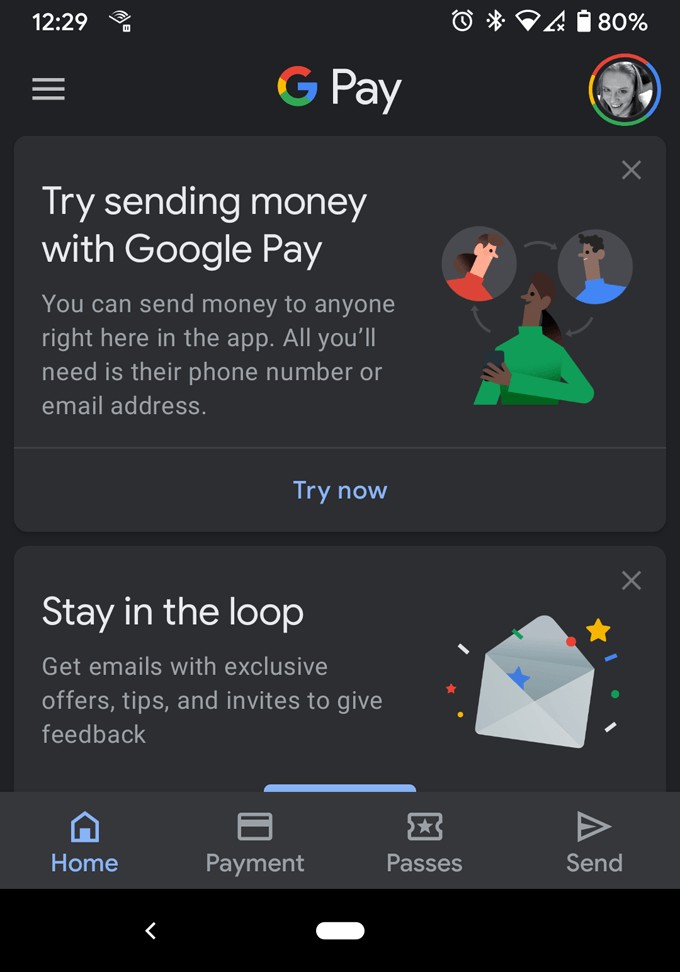 Google Pay を使用してメールで送金する方法