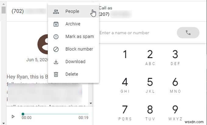 Google Voice でボイスメールを設定する方法