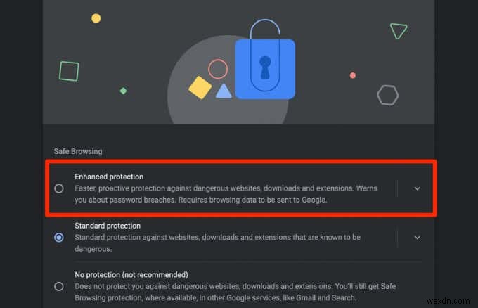 Google Chrome の強化された保護機能とその有効化方法