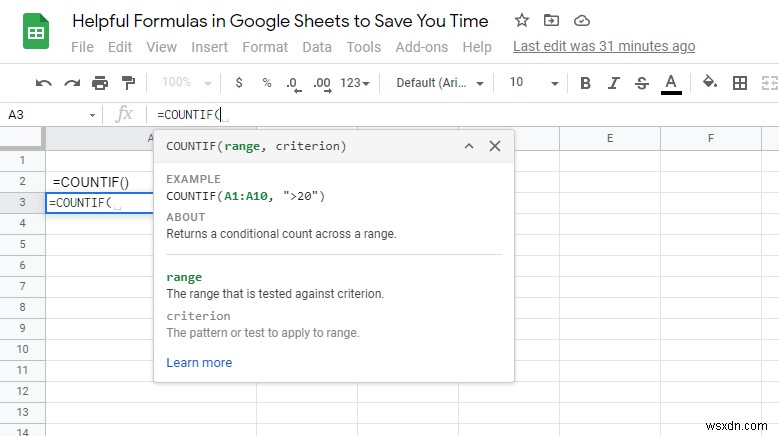 Google スプレッドシートで時間を節約するのに役立つ 10 の数式
