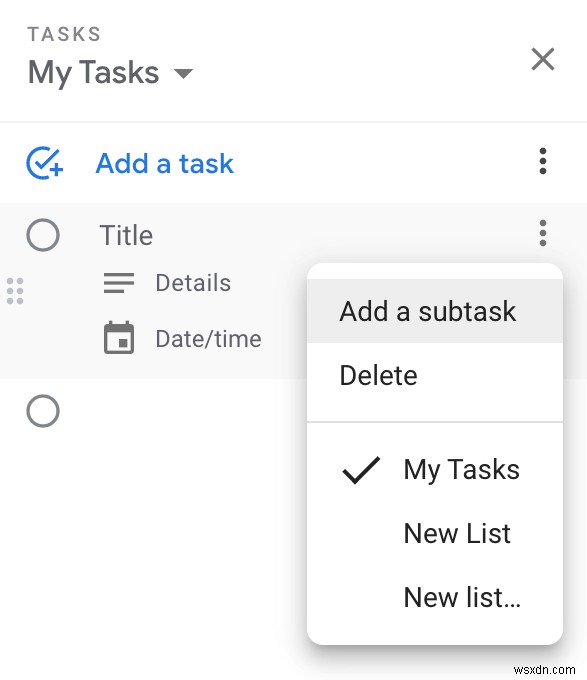 Google タスクの使用方法 – スタート ガイド