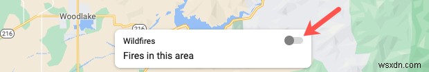 Google Maps Wildfire 追跡の使用方法