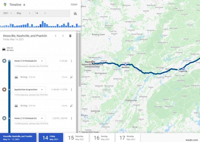 Google マップのロケーション履歴:ロケーション履歴でできる 5 つの便利な機能