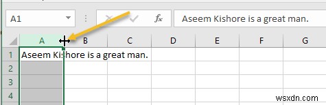 Excel での列の幅と行の高さの自動調整