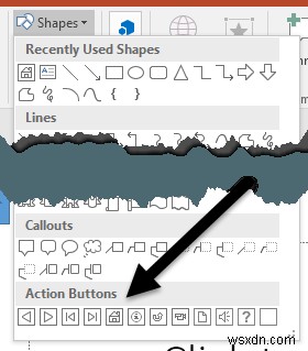 PowerPoint プレゼンテーションにアクション ボタンを追加する方法