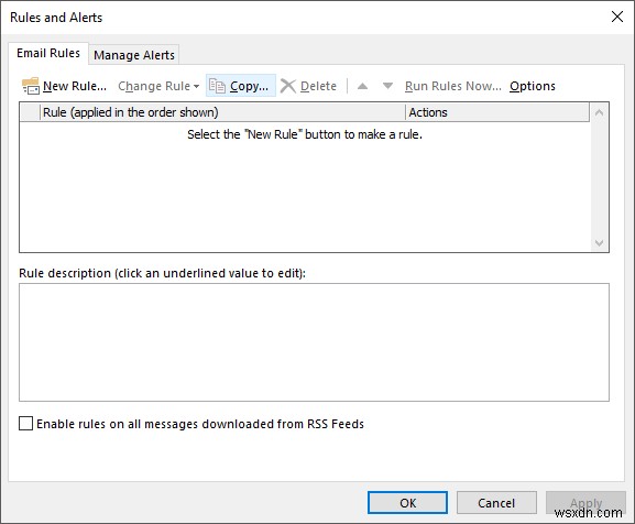 ルールを使用してメールを Outlook のフォルダに自動的に移動する