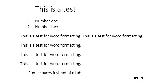 Word で書式設定マークを表示する方法