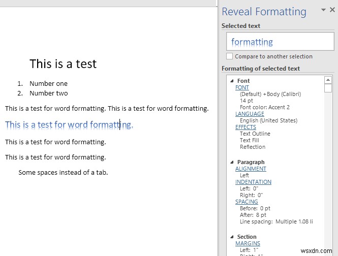 Word で書式設定マークを表示する方法